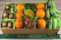 Zestaw owoców na prezent z życzeniami "Dużo zdrowia!