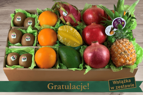 Owocowy prezent egzotyczny nr 8 - Gratulacje!