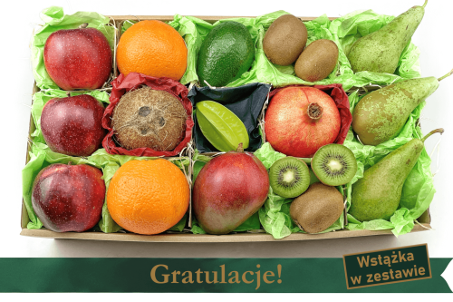 Owocowy prezent z Gratulacjami