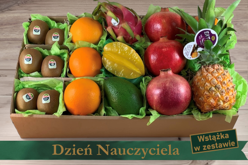 Owocowy prezent na Dzień Nauczyciela